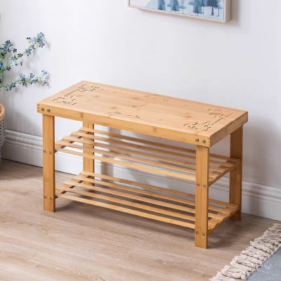 澎铭源 鞋架 置物架 酒店公寓换鞋凳子 三层600*270*420mm/个