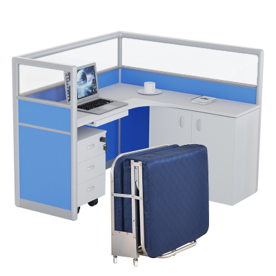 诚亿宏 办公桌屏风工位(含午休床) L-168