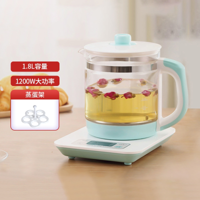 生活元素养生壶全自动加厚玻璃家用多功能煮茶器花茶壶办公室小型_浅绿色