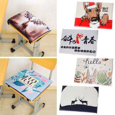 美帮汇加厚学生坐垫教室凳子椅子垫屁股垫秋冬保暖防滑可拆洗可来图定制