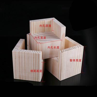 家柏饰(CORATED)床脚腿木块茶几脚垫高块实木支撑脚沙发脚桌腿加高垫柜脚 内6x6cm增高3cm/个