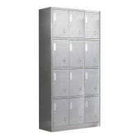 乙壬不锈钢更衣柜员工衣柜储物柜更衣室储物柜201十二门储物柜