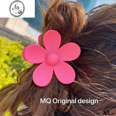 JiMi韩国花朵大号抓夹甜美气质发抓简约后脑勺鲨鱼夹子头饰外出发饰女