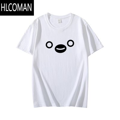 HLCOMAN西瓜卡Suica企鹅T恤魔性沙雕草莓搞笑表情包短袖男女情侣衣服