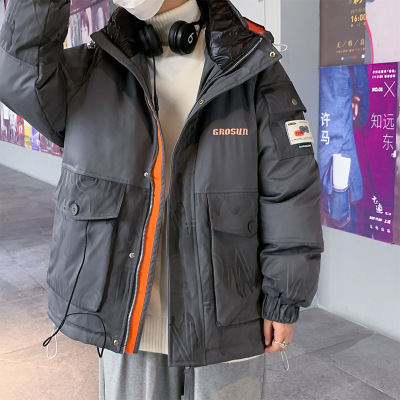 羽绒服男冬季新款百搭保暖时尚高品质白鸭绒短款外套男