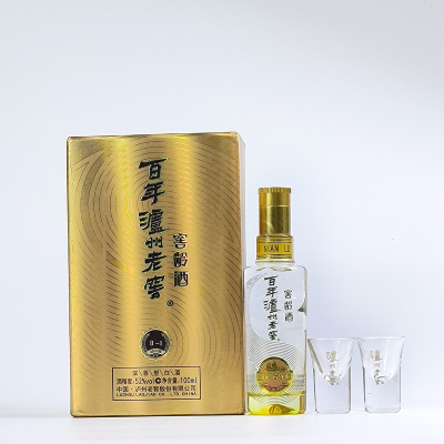 百年泸州老窖 窖龄酒60年 52度 浓香型 100ml 小酒版带酒杯 收藏送礼 2970