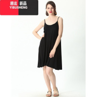 YIBUSHENG大码背心吊带裙女春装200胖mm240性感宽松加肥孕妇睡裙
