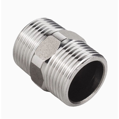 若腾内六角双头外丝304不锈钢对丝DN15 (4分)10个装