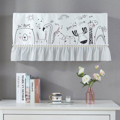 家柏饰(CORATED)空调罩挂机防尘罩北欧开机不取挂式空调套 简约动物 1.5~2P[空调长度88-94cm适用]