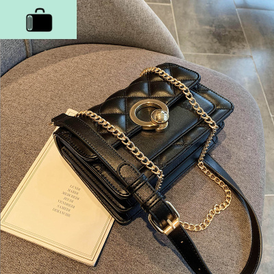 网红链条包包女2020夏流行新款潮韩版百搭单肩斜挎ins时尚小方包NEW LAKE女斜挎包