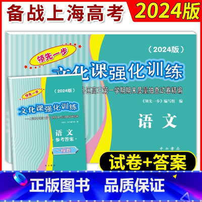 2024高考一模语文+答案 语文 [正版]2018-2024年版领先一步文化课强化训练 语文 上海高考语文一模卷试卷+答