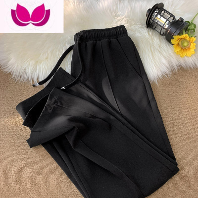 七斓卡其色西裤男生垂坠感高级感男裤痞帅夏天裤子宽松直筒西装休闲裤