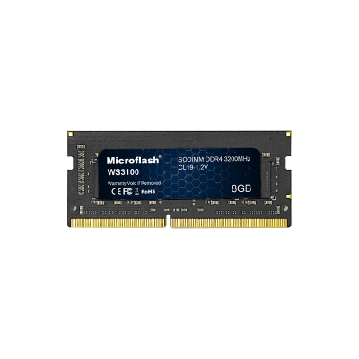 微闪(Microflash)WS3100-8G DDR4 笔记本内存条3200Hz 25GB/S(计量单位:个)黑色