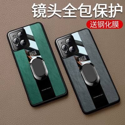 安美宝 oppofindx3手机壳Reno6Pro+保护套FindX3Pro皮纹镜头全包 Reno6 保护壳防摔男女款