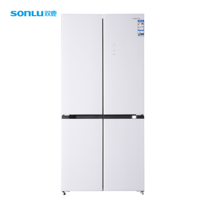 双鹿510升十字对开门四开门冰箱60cm超薄平嵌一级变频风冷无霜全空间净味大容量家用电冰箱 BCD-510WQFGVEL