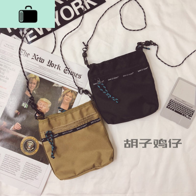 ins少女小挎包简约百搭纯色迷你斜挎包港风复古学生嘻哈蹦迪包潮NEW LAKE女斜挎包