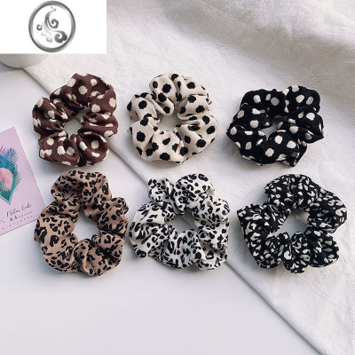 JiMi秋冬豹纹大肠圈发圈韩国网红ins简约头绳成人皮筋女扎头丸子头饰