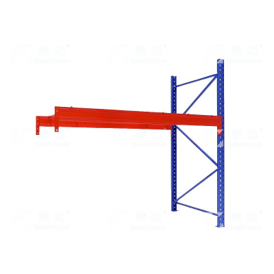 臻远 ZY4121436 重型货架仓储高位货架单层称重3000kg 蓝橘色副架1层