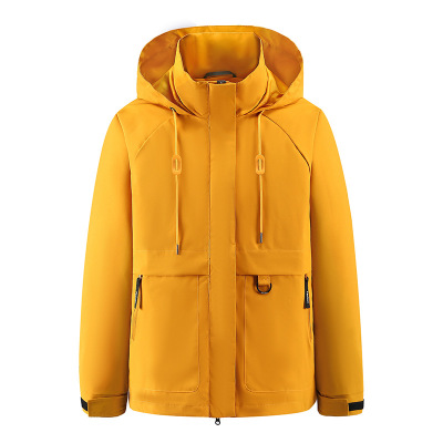 玫瑰刘亦菲同款羽绒服户外冲锋衣运动登山工装宽松连帽情侣外套男