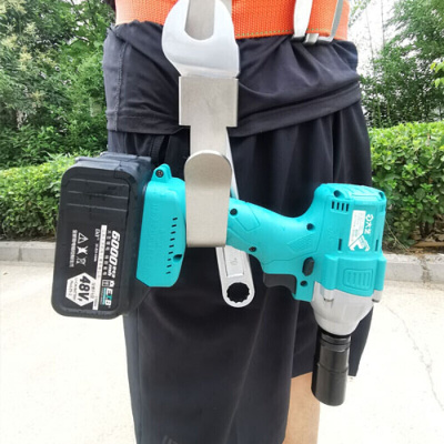 汐岩架子工电动扳手挂钩挂件 多功能电动扳手挂钩 多功能不锈钢支架子工木工腰间挂架失手绳腰架旋转勾 架子工单钩一个不锈钢