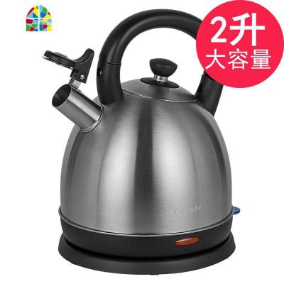 304不锈钢烧水壶电热水壶 家用大容量自动断电5L电壶 FENGHOU [2L款]拉丝本色