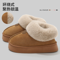 高帮雪地靴女款冬季包跟2025新款防滑保暖加厚底毛绒棉鞋冬天外穿