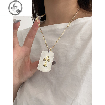 JiMiK罗心双层 网红同款镂空满钻不掉色高级感ins风情侣锁骨链