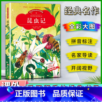 昆虫记 [正版]爱不释手的成长经典昆虫记法布尔著名家全程助读快乐阅读打造经典阅读典范彩图注音版 无障碍阅读黑龙江美术出版