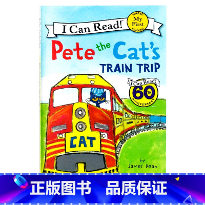 [正版]My First I Can Read系列 皮特猫的火车之旅 英文原版绘本 Pete the Cat's Tr