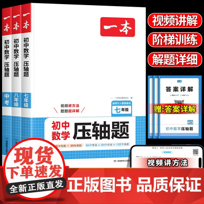 初中数学压轴题2025版一本数学母题解题思维方法大全七八九年级数学思想方法导引中考人教版上下册解题技巧思维同步运算专项练