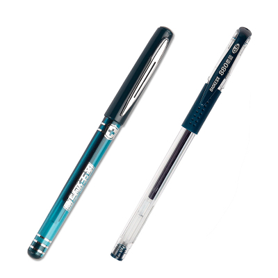 宝克(baoke)医生处方笔880墨蓝色0.5mm办公签字笔水笔中性笔走珠笔 12支/盒