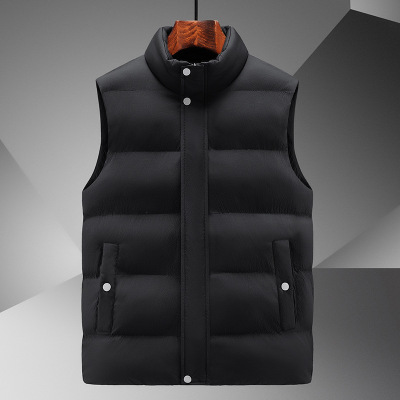 男装棉马甲男士秋冬新款立领保暖背心潮牌运动坎肩马夹男外套