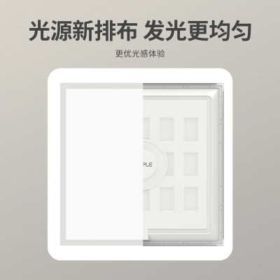 欧普照明(OPPLE)led集成吊顶 600*600商用办公超薄高显色扣板灯面板灯平板灯厨卫灯 36W 白光