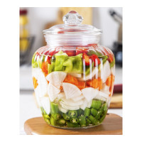 美帮汇泡菜坛子密封罐玻璃储物罐密封瓶食品五谷杂粮收纳盒泡菜罐子糖罐