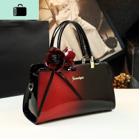 皮拼色斜挎包女2020夏百搭中年女士常备包包时尚妈妈手提单肩包NEW LAKE女士单肩包