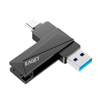 忆捷(Eaget)CF68 手机U盘Type-C USB3.2 双接口手机电脑多用旋转金属优盘32GB