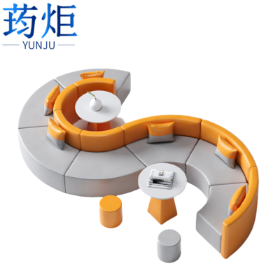 荺炬休闲沙发七人位组