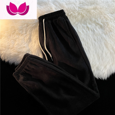 七斓港味ins复古灯芯绒裤子男春季潮牌束脚休闲裤韩版潮流宽松运动裤