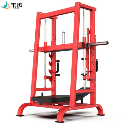 韦步EM964商用悍马挂片系列健身房卧式腿部上蹬倒蹬训练机力量器