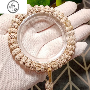 JiMi紫金鼠雕刻莲花手串桃核聚宝盆九瓣莲花手持男女菩提子手链鼠