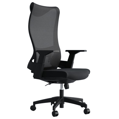 臻远 ZY-BGY-38 办公椅转椅人体工学椅电脑椅会议椅老板椅学习椅(黑色)