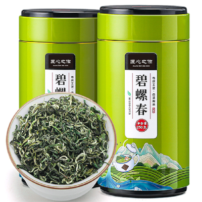 源御露 碧螺春茶叶明前春茶浓香型绿茶非红茶非花茶礼罐装新茶匠心国风绿罐
