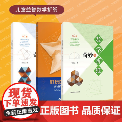 好玩的折学解析折纸中的数学原理/奇妙的数学折纸第1册/奇妙的数学折纸第2册 上海科学技术出版社