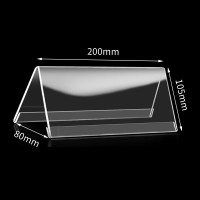 易利丰 1个装V型桌牌台卡亚克力台牌三角会议牌席卡架台签座位牌桌签牌姓名字牌开会嘉宾牌席位卡座牌座签
