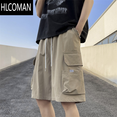 HLCOMAN夏季高街潮牌工装短裤男款美式vibe宽松百搭直筒裤大口袋休闲中裤