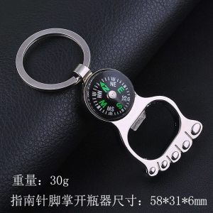 啤酒开瓶器时尚按压式开酒器多功能啤酒起子起瓶器网红开瓶器 敬平 F78-脚掌指南针开瓶器-S71