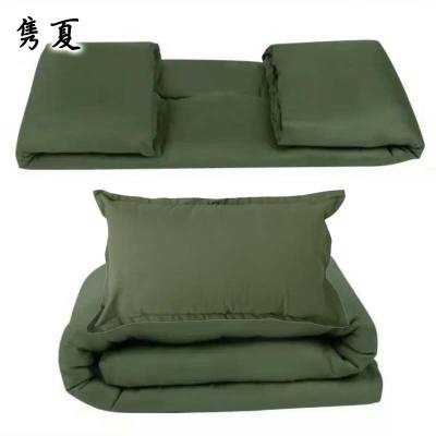 隽夏 军绿褥子枕头三件套 JX-04 套