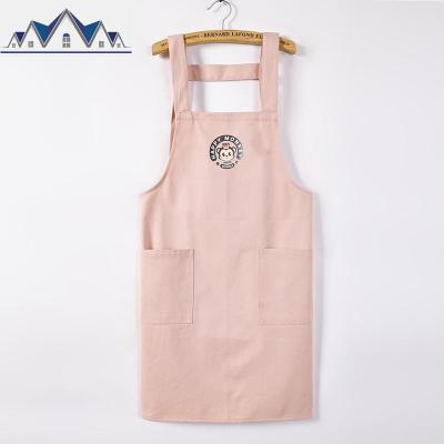 家居围裙女时尚厨房家务清洁韩版可爱母婴店花店工作服定制印LOGO 三维工匠