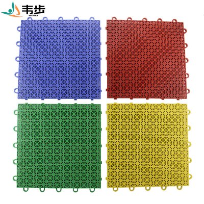 韦步悬浮地板幼儿园操场篮球场户外运动场地塑胶拼装地板