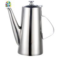 特厚不锈钢冷水壶咖啡壶大容量泡茶壶饭店餐厅家用凉水壶大茶壶 FENGHOU 加厚长嘴2L